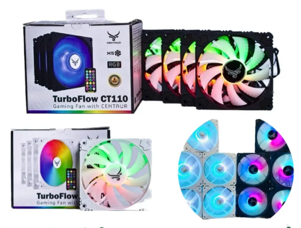 5 Fan Centaur CT110 Đen + Bộ KIT Trung Tâm + Điều Khiển